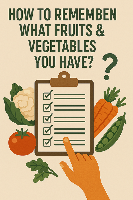 How to remember what fruits & vegetables you have?