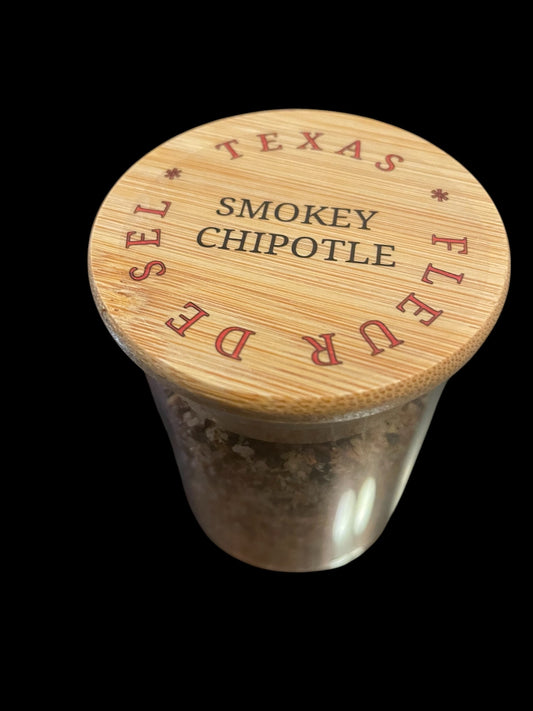 Texas Smokey Chipotle Fleur de Sel, Manufactured by Granny Recommends